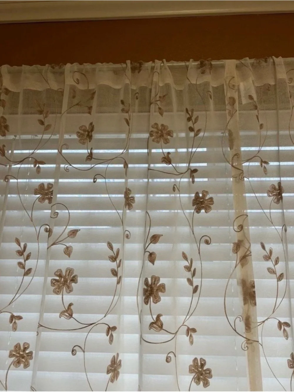 jcpenney Sheer Embroidered Floral Window Panel